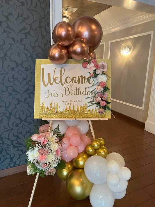 Welcome flowers decoration